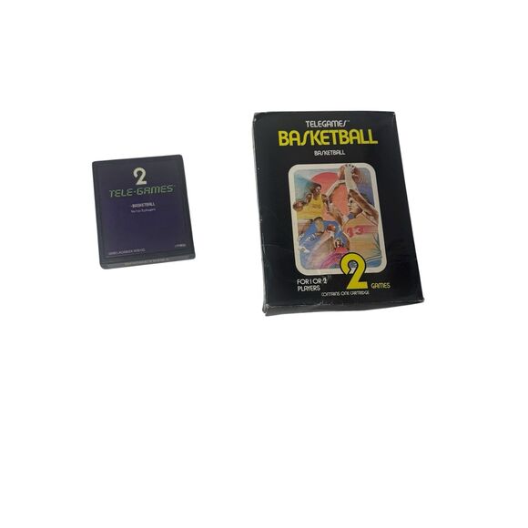 Basketball [Tele Games] Prices Atari 2600 | Compare Loose  BASKETBALL Atari 2600 Game cartridge Sears Telegames With Box- Fast Shipping
